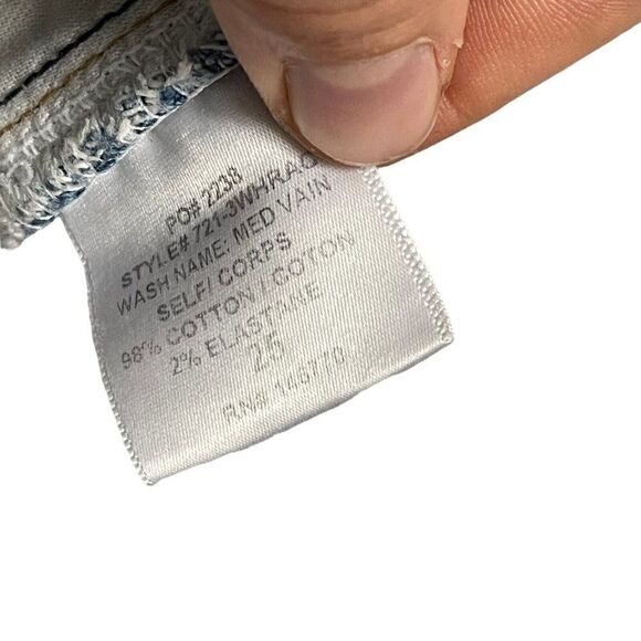 Re/Done Mid Wash Raw Hem Jeans Redone Originals High Rise Ankle Sz 25 - Picture 6 of 8